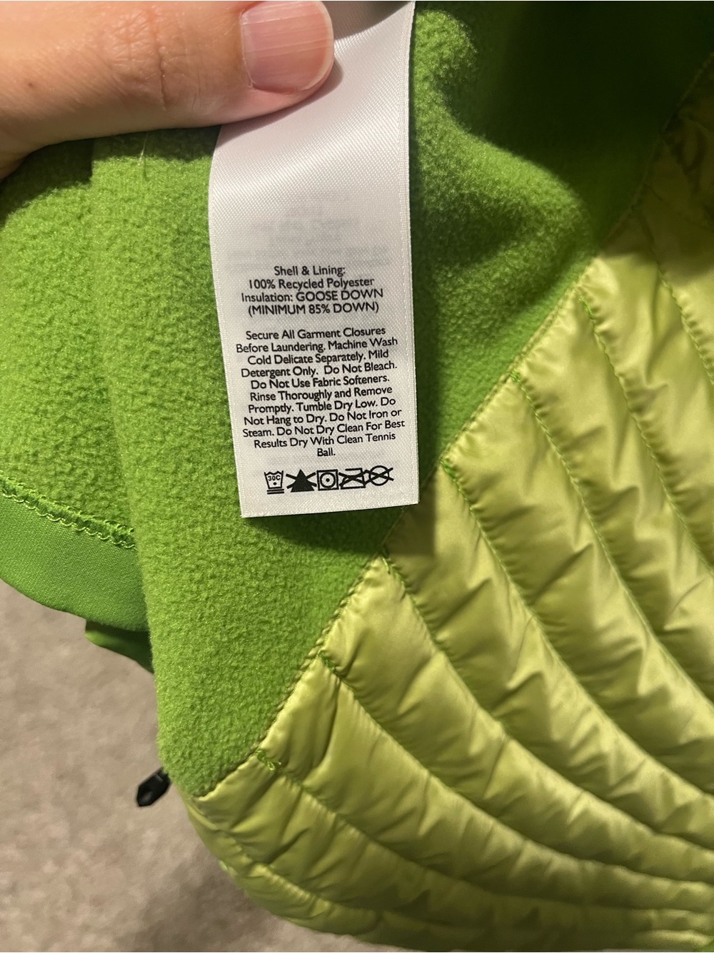 Eddie Bauer First Ascent StormDown 800 Goose Down Filled Puffer Vest Green M - Picture 6 of 11